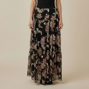 Ralph Lauren Women's Long Floral Flowy Skirt Size 6